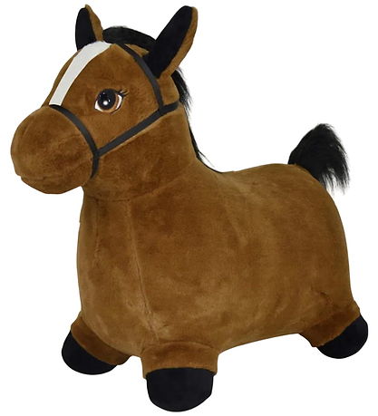 Krea Hoppedyr - Hop & Bounce Plush Horse - Brun
