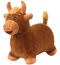 Krea Hoppedyr - Hop & Bounce Plush Cow - Brun