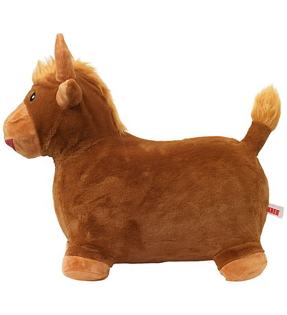 Krea Hoppedyr - Hop & Bounce Plush Cow - Brun