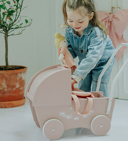 Krea Dukkevogn - Træ - Rose Krea Dukkevogn - Træ - Rose
