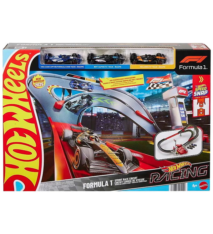 Hot Wheels F1 Racing Sprint Racerbane Sæt - Formula 1