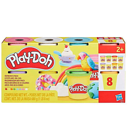 Play-Doh Modellervoks - 8-pak - 680g - Rainbow