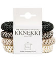Kknekki Hårelastikker - 4-pak - Sort/Brun/Beige/Creme Kknekki Hårelastikker - 4-pak - Sort/Brun/Beige/Creme