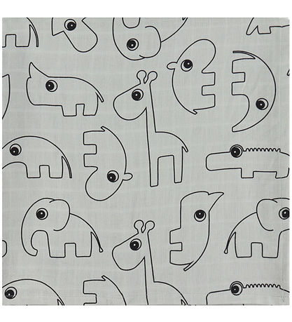 Done by Deer Babysvøb - 120x120 cm - 2-pak - Contour Grey
