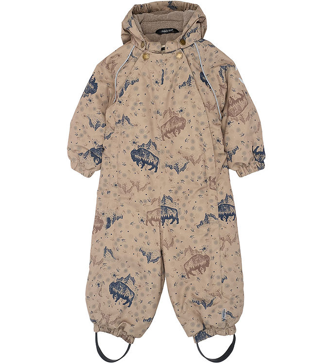 Mikk-Line Flyverdragt - Forest - Coriander m. Print