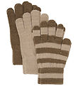 Minymo Handsker - 3-pak - Uld - Caribou