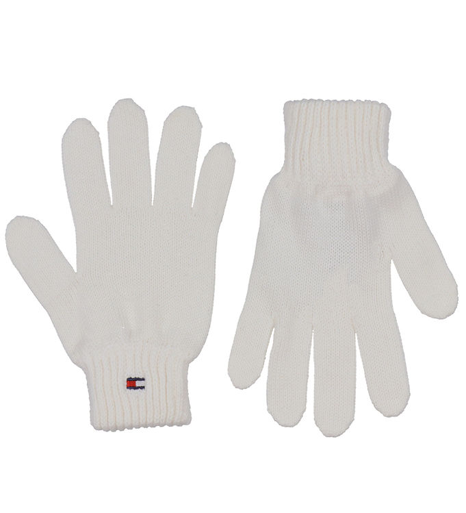 TommyHilfiger Handsker - Strik - Ancient White
