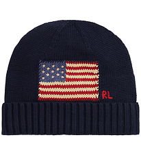 Polo Ralph Lauren Hue - Strik - Hunter Navy m. Flag