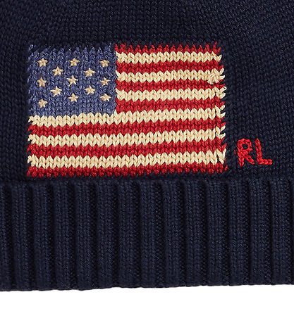 Polo Ralph Lauren Hue - Strik - Hunter Navy m. Flag