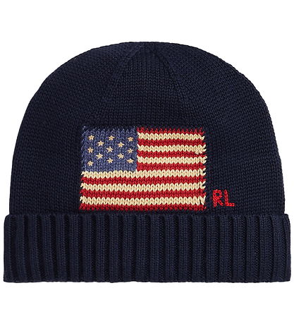 Polo Ralph Lauren Hue - Strik - Hunter Navy m. Flag