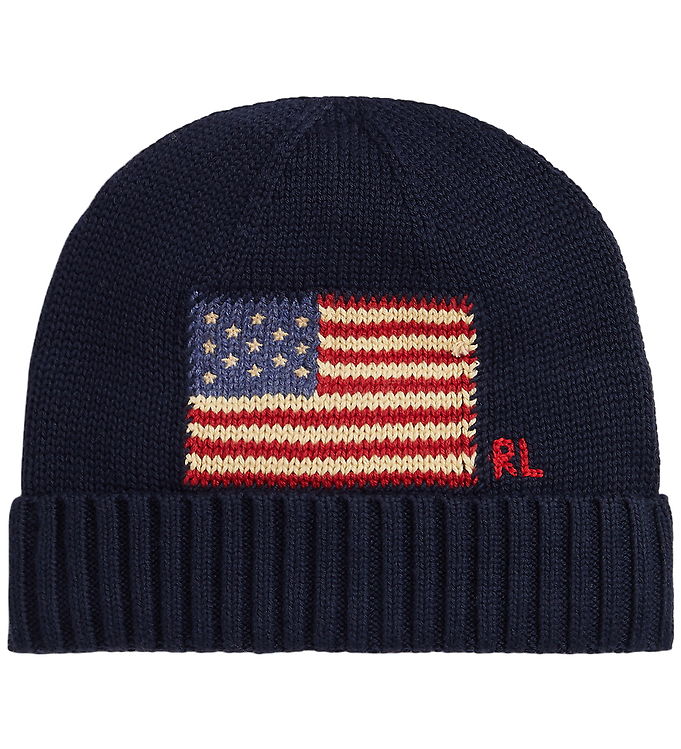 Polo Ralph Lauren Hue - Strik - Hunter Navy m. Flag