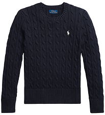 Polo Ralph Lauren Bluse - Strik - Navy Polo Ralph Lauren Bluse - Strik - Navy