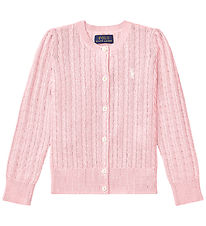 Polo Ralph Lauren Cardigan - Strik - Hint of Pink Polo Ralph Lauren Cardigan - Strik - Hint of Pink
