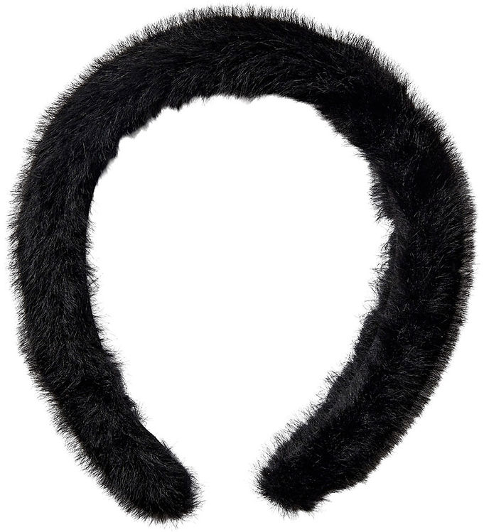 Sofie Schnoor Hårbøjle - Imiteret Pels - Chlosy - Sort