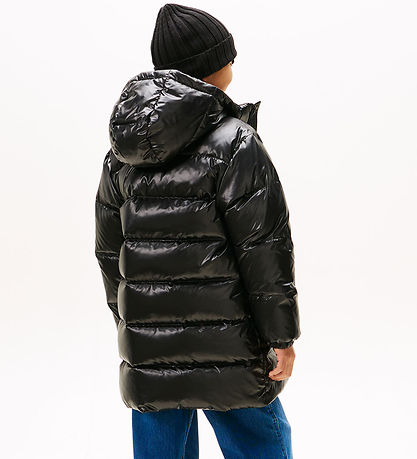 Tommy Hilfiger Dunfrakke - Long -  Black