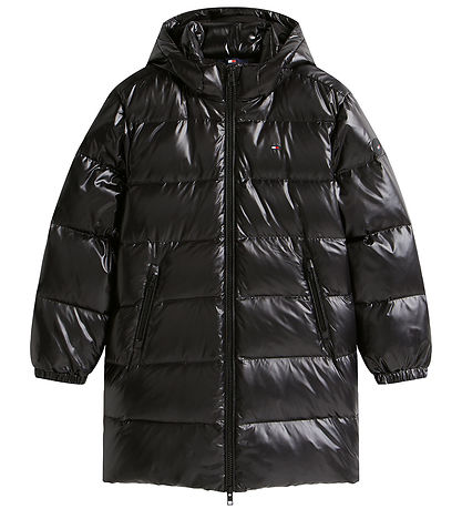 Tommy Hilfiger Dunfrakke - Long -  Black