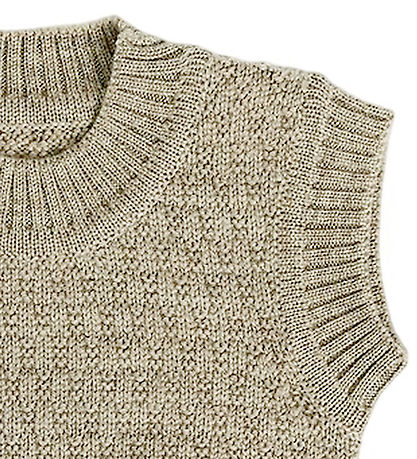 Smallstuff Waistcoat - Knitted - Wool - Nature Melange