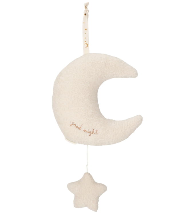 Little Dutch Musikuro - Måne med Stjerner - Hvid