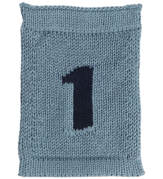 Smallstuff Strikket Flag - 1 - Blå Tal