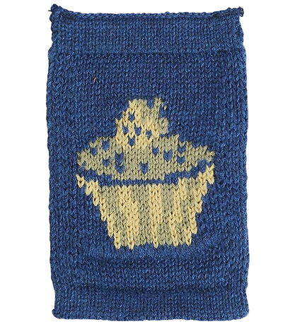 Smallstuff Knitted Flag - Birthsday Cake - Blue