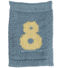 Smallstuff Strikket Flag - 8 - Blå Tal Smallstuff Strikket Flag - 8 - Blå Tal