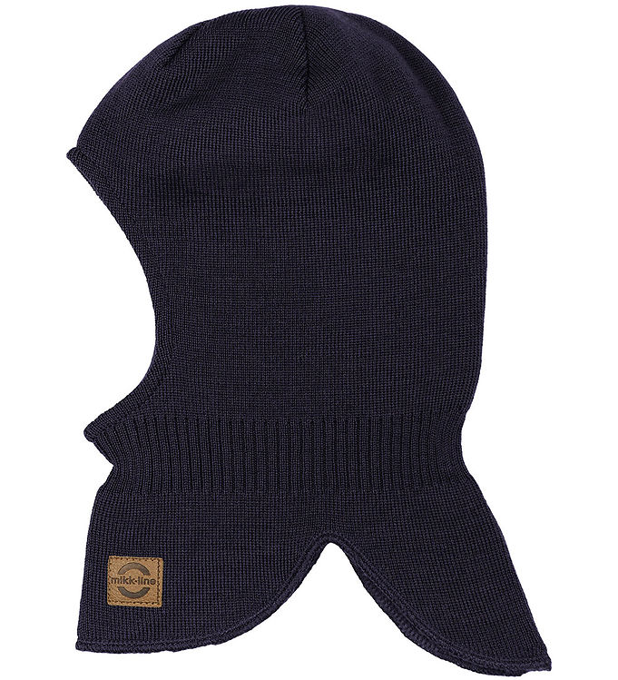 Mikk-Line Elefanthue - Strik - Uld/Akryl - 2-lags - Raisin