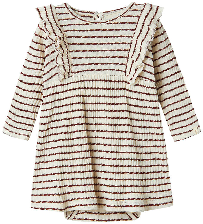 Lil' Atelier Kjolebody l/æ - Rib - NbfOsophia - Hot Chocolate
