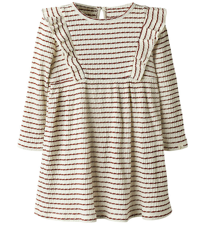 Lil' Atelier Kjole - Rib - NmfOsophia - Hot Chocolate