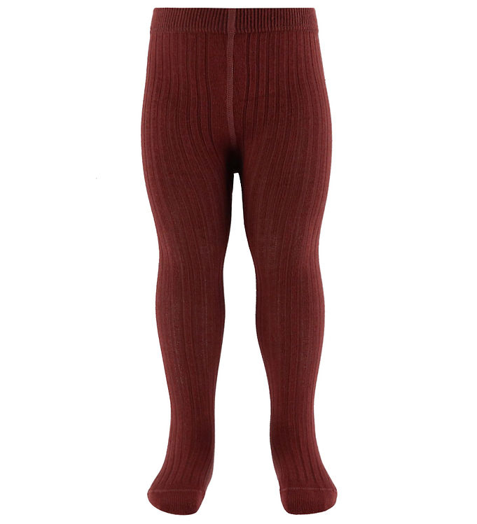 Lil Atelier Strømpebukser - Rib - NbfIlso - Hot Chocolate