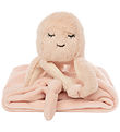 NatureZoo Nusseklud - Blæksprutte - 35x35 cm - Babyrosa