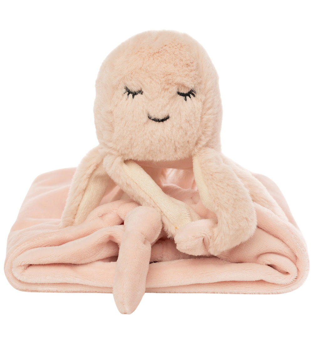 NatureZoo Schmusetuch - Krake - 35x35 cm - Babyrosa - NatureZoo - One Size - Schmusetücher