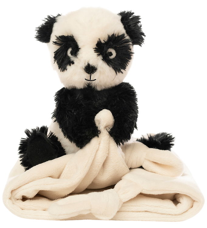 NatureZoo Nusseklud - Panda - 35x35 cm - Sort/Hvid