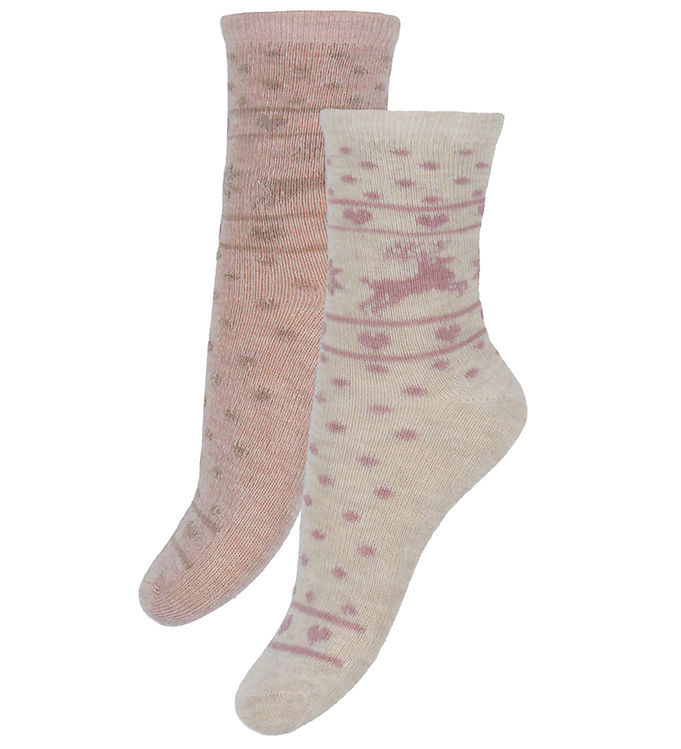 Minymo Strømper - 2-pak - Burnished Lilac