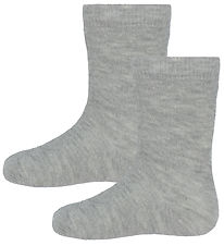 Minymo Strømper - 2-pak - Light Grey Melange Minymo Strømper - 2-pak - Light Grey Melange
