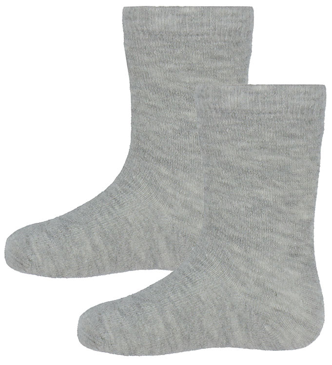Minymo Strømper - 2-pak - Light Grey Melange