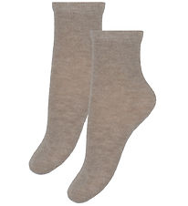 Minymo Strømper - 2-pak - Silver Mink Minymo Strømper - 2-pak - Silver Mink