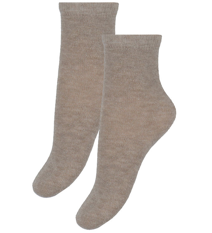 Minymo Strømper 2-pak - Silver Mink