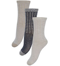Minymo Strømper - 3-pak - Dark Navy Minymo Strømper - 3-pak - Dark Navy
