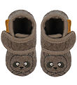 En Fant Hjemmesko - Uld - Chocolate Brown m. Bjørn En Fant Hjemmesko - Uld - Chocolate Brown m. Bjørn