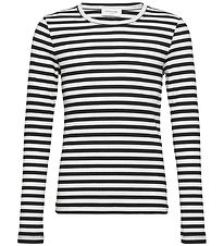 Rosemunde Blouse - Black White Stripe