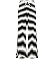 Rosemunde Hosen - Black White Stripe