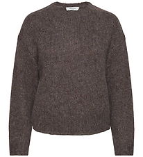 Rosemunde Bluse - Uld - Brown Grey Mel