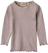 Wheat Blouse - Rib - Reese - Dusty Purple