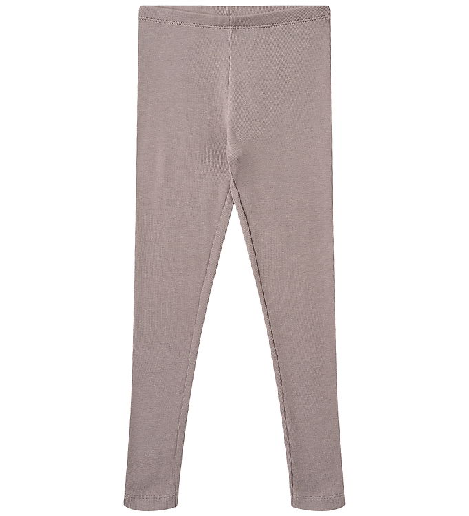 Wheat Leggings - Rib - Bomuld/Modal - Maddy - Dusty Purple