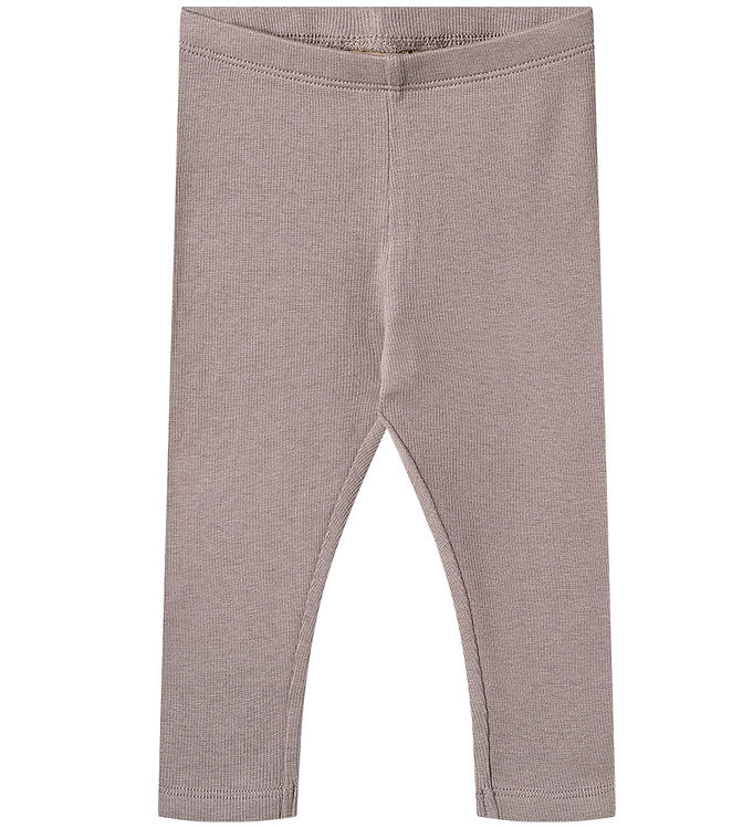 Wheat Leggings - Rib - Bomuld/Modal - Maddy - Dusty Purple