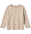 Wheat Bluse - Thilda - Warm Sand Flowers Wheat Bluse - Thilda - Warm Sand Flowers