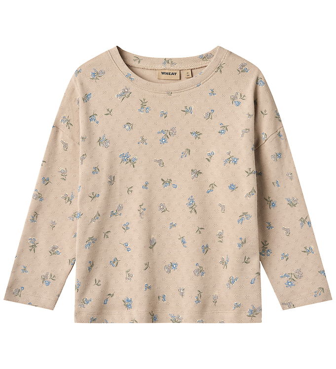 Wheat Bluse - Thilda - Warm Sand Flowers