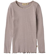 Wheat Blouse - Rib - Reese - Dusty Purple