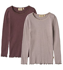Wheat Bluse - 2er-Pack - Rib - Reese - Purple Fudge