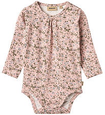 Wheat Bodysuit l/s - Liv - Rose Powder Flowers